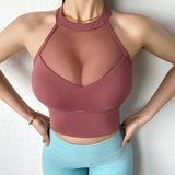 Sexy Mesh Breathable Yoga Bra