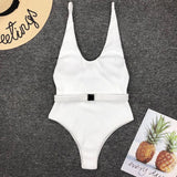 High Leg Monokini Push Up Swimsuit