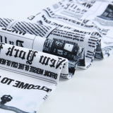 Newspaper Letter Print Streetwear Leggings