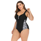 Zebra Print One Piece Swimsuit