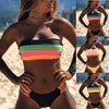 Colored Stripes Bikini Set