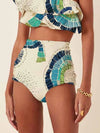 One-Shoulder Embroidered Swimsuit