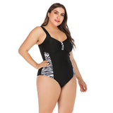 Zebra Print One Piece Swimsuit